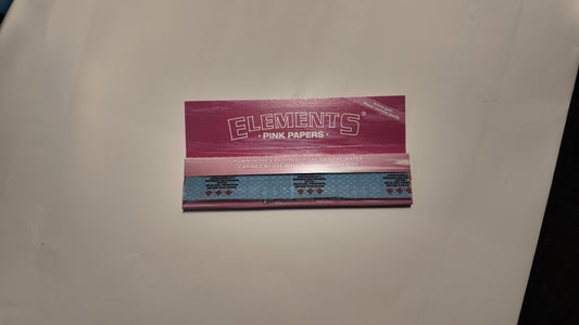 ELEMENTS Pink King Size Slim Rolling Papers