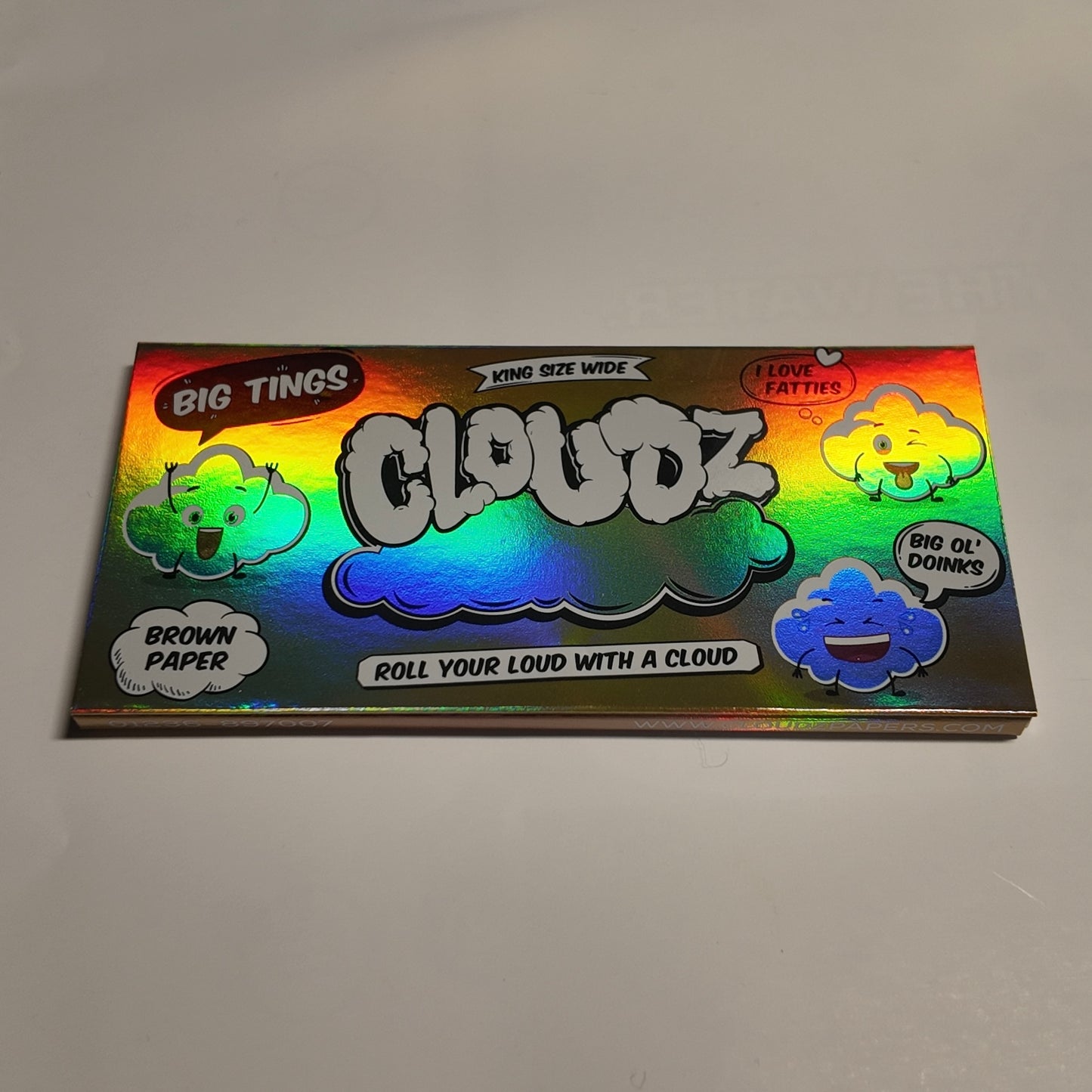 CLOUDZ - Big Tings "Wide" Rolling Papers King Size + Tips - Brown