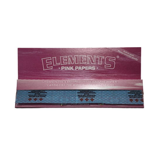ELEMENTS Pink King Size Slim Rolling Papers
