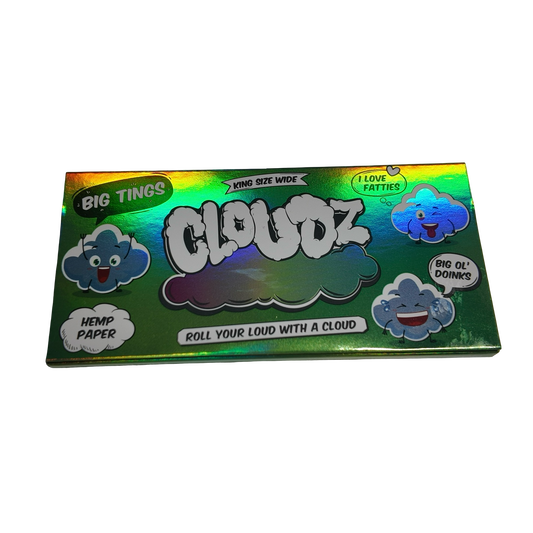 CLOUDZ - Big Tings "Wide" Rolling Papers King Size + Tips - Hemp